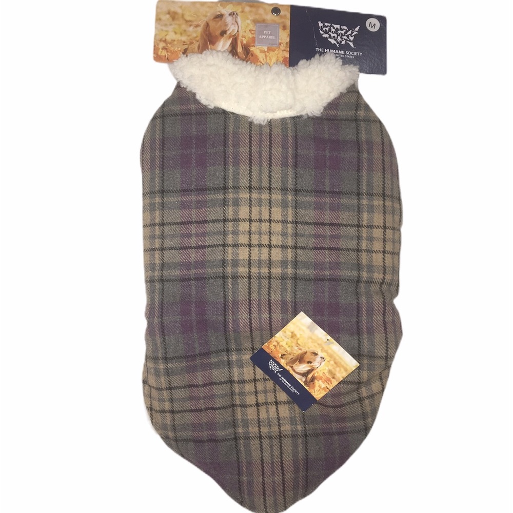NWT Humane Society Sherpa Fleece Dog Vest - Medium